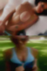 Sexy fit naked woman.